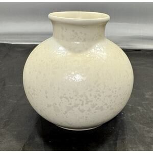 Vintage Poole Pottery Calypso Lustre Pearl Posy Vase 1980s Iridescent White MCM